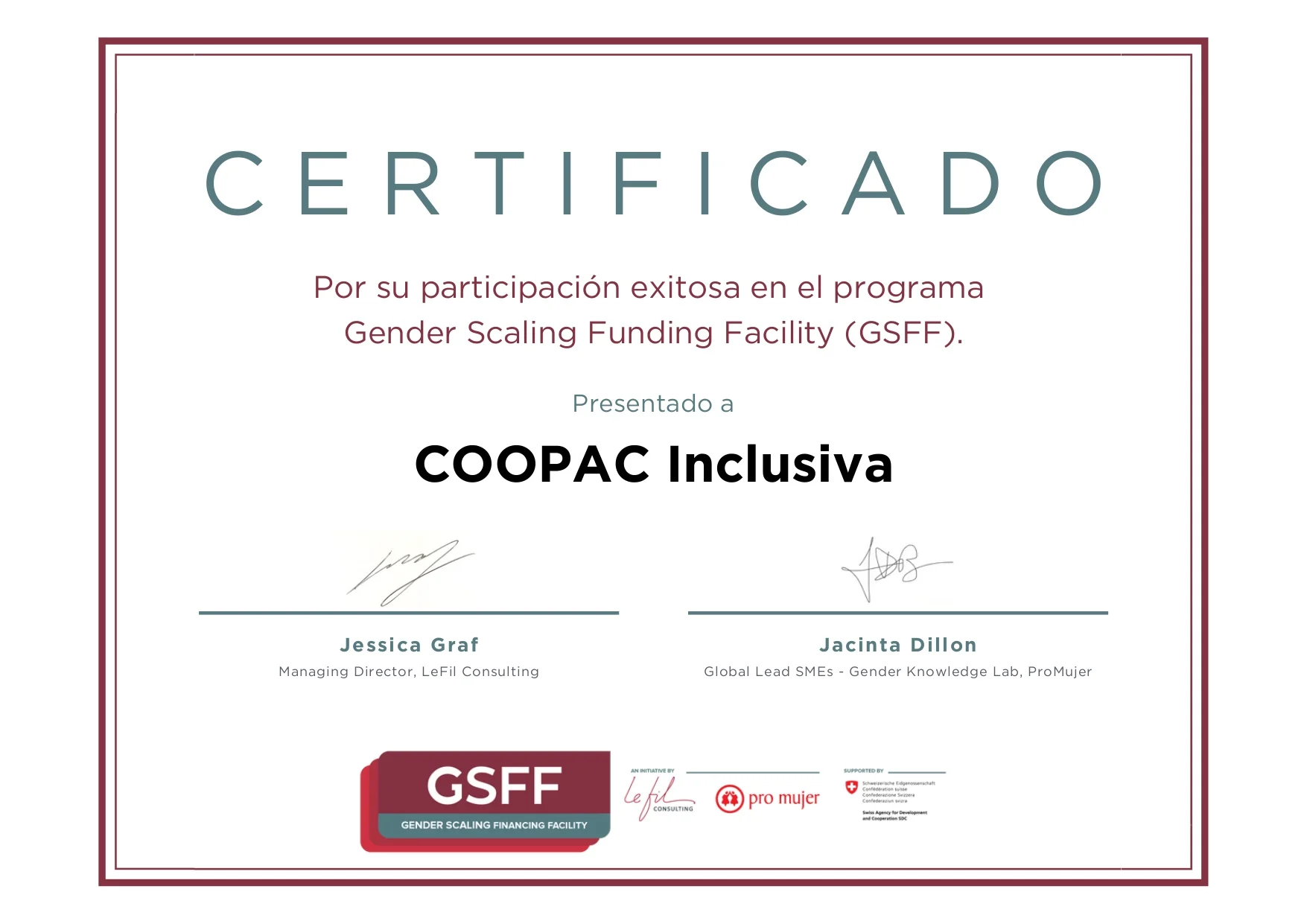 CERTIFICADO